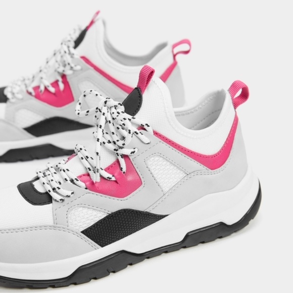 NWT Bershka color block sneakers in multi - Picture 7 of 11